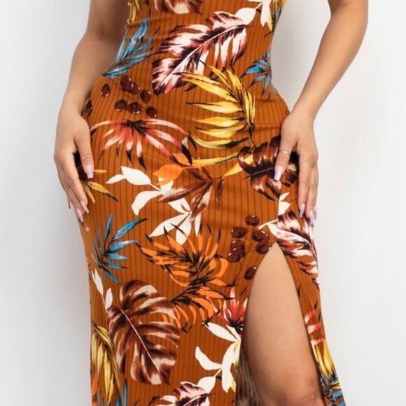 Brown maxi dress - Picture 4 of 12